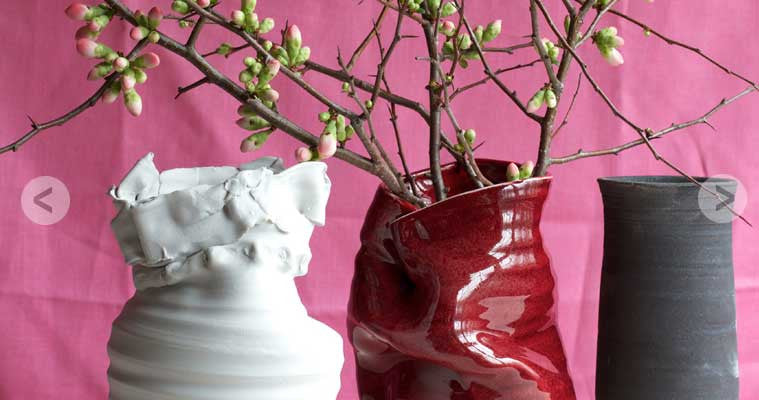 Creamware Hand Cast Bud Vase 4539-1 – Frances Palmer Pottery