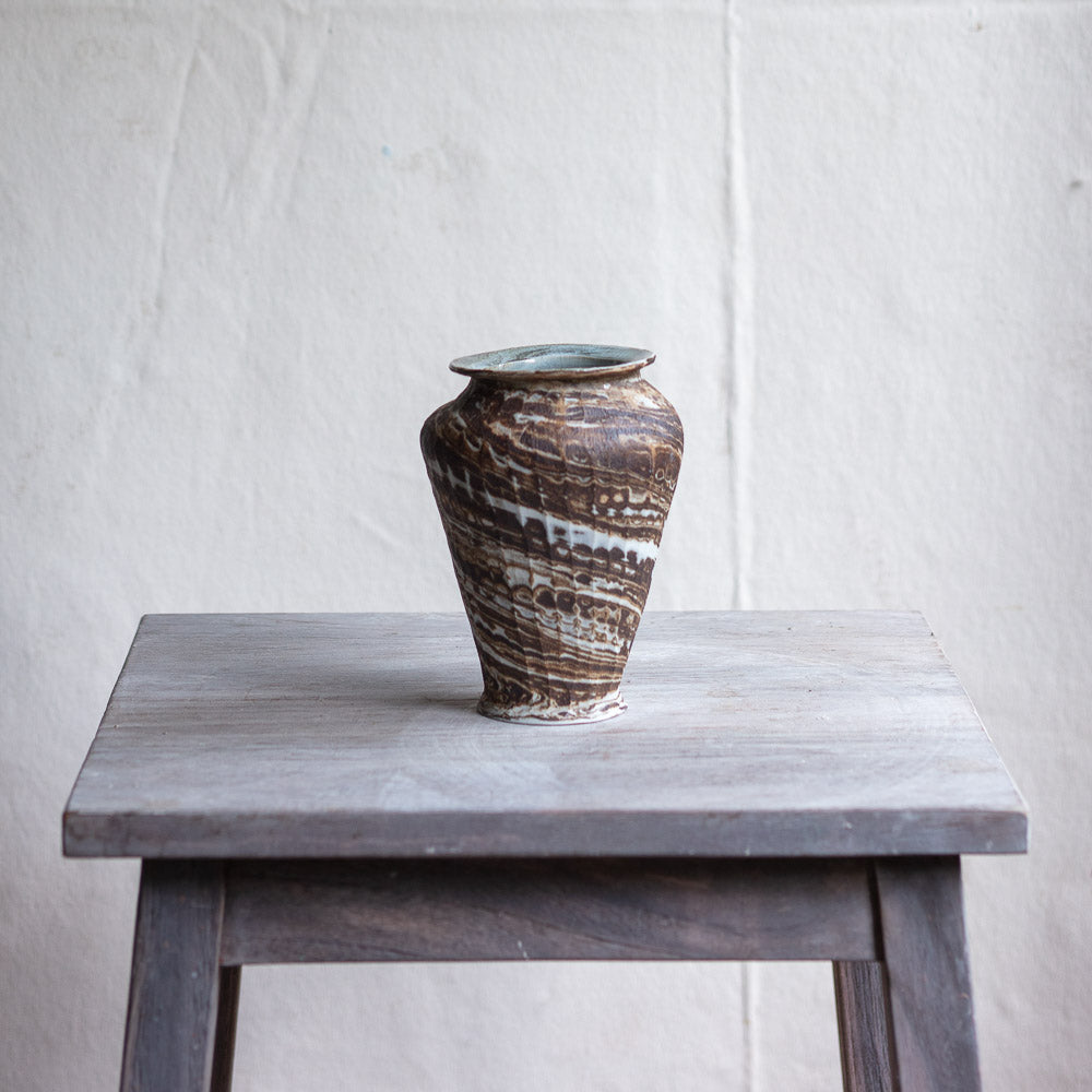 Stoneware and White Porcelain Vase #9351