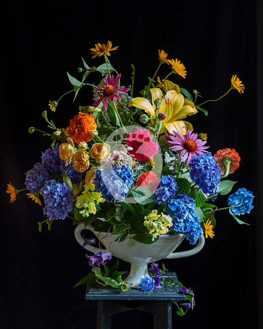 Hydrangea, Roses and Lilies Photograph #6375