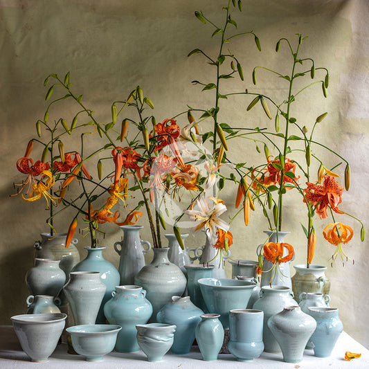 Martagon Lilies, Celadon and Ash Glazes Photograph #6467